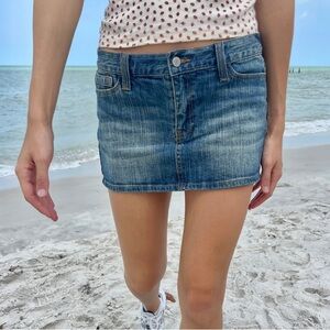 SOLD Brandy Melville Malia Blue Denim Mini Skirt